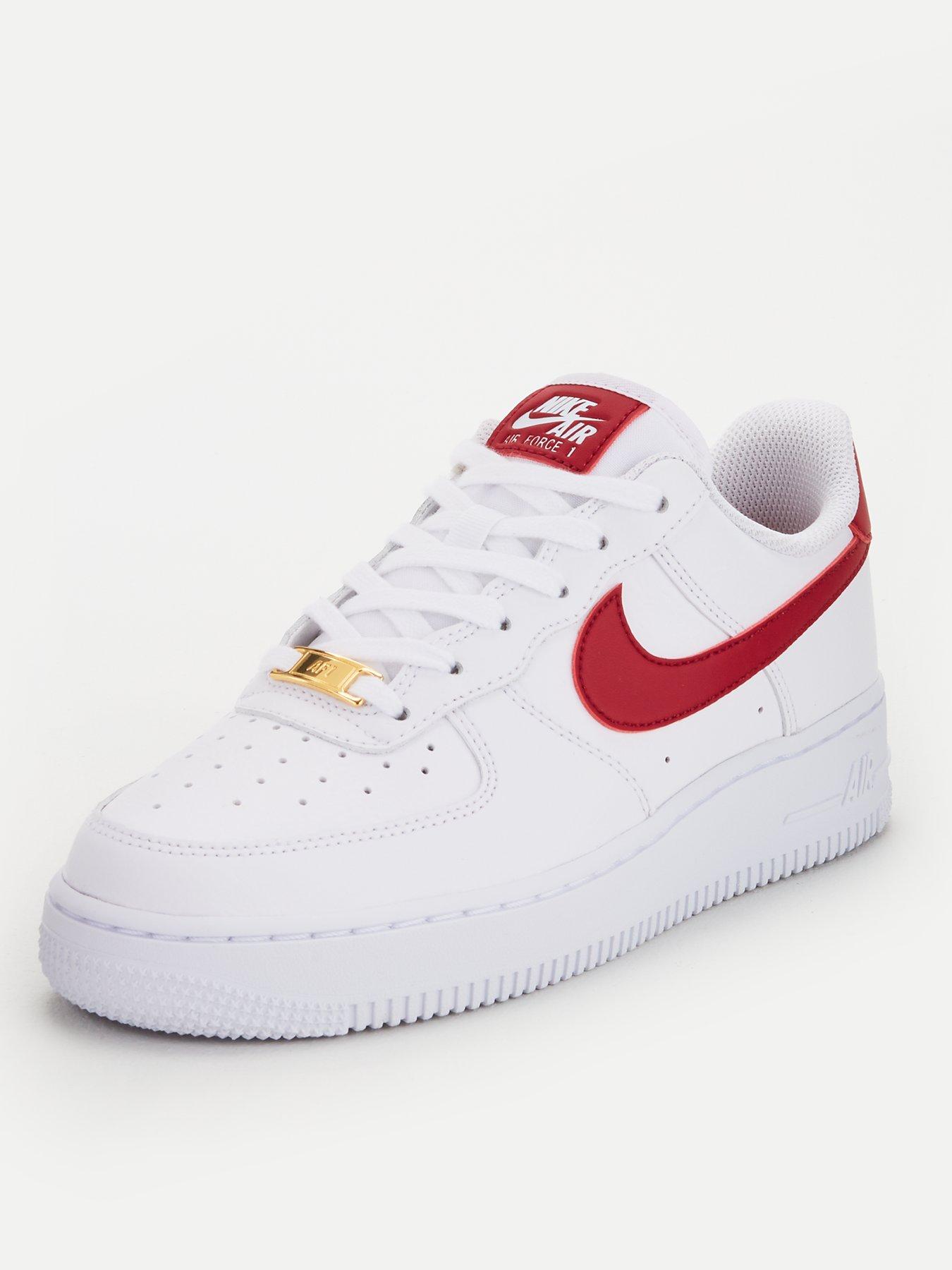 nike air force with red tick