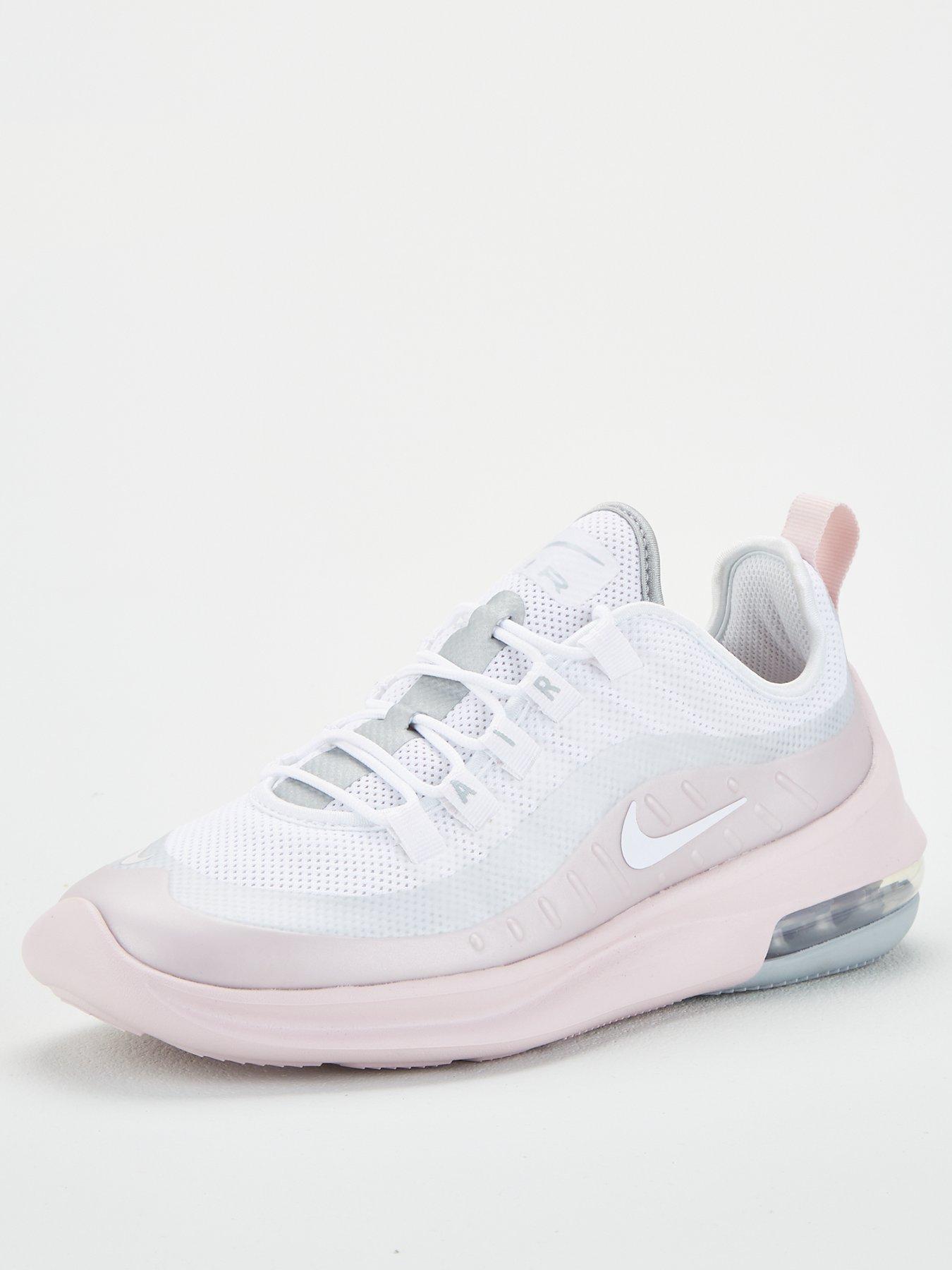 nike pale pink air max axis trainers