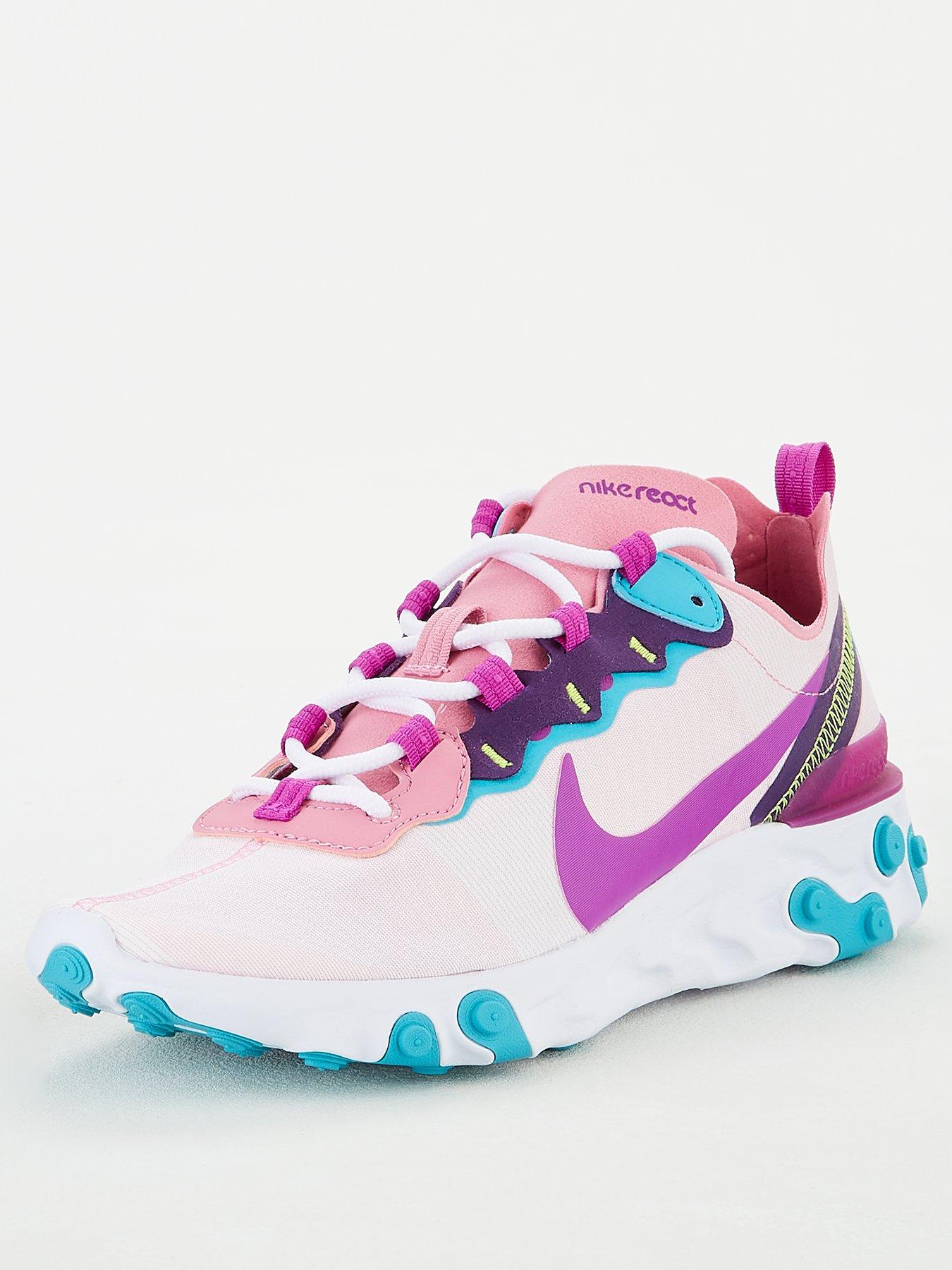 nike react element 55 pink multi