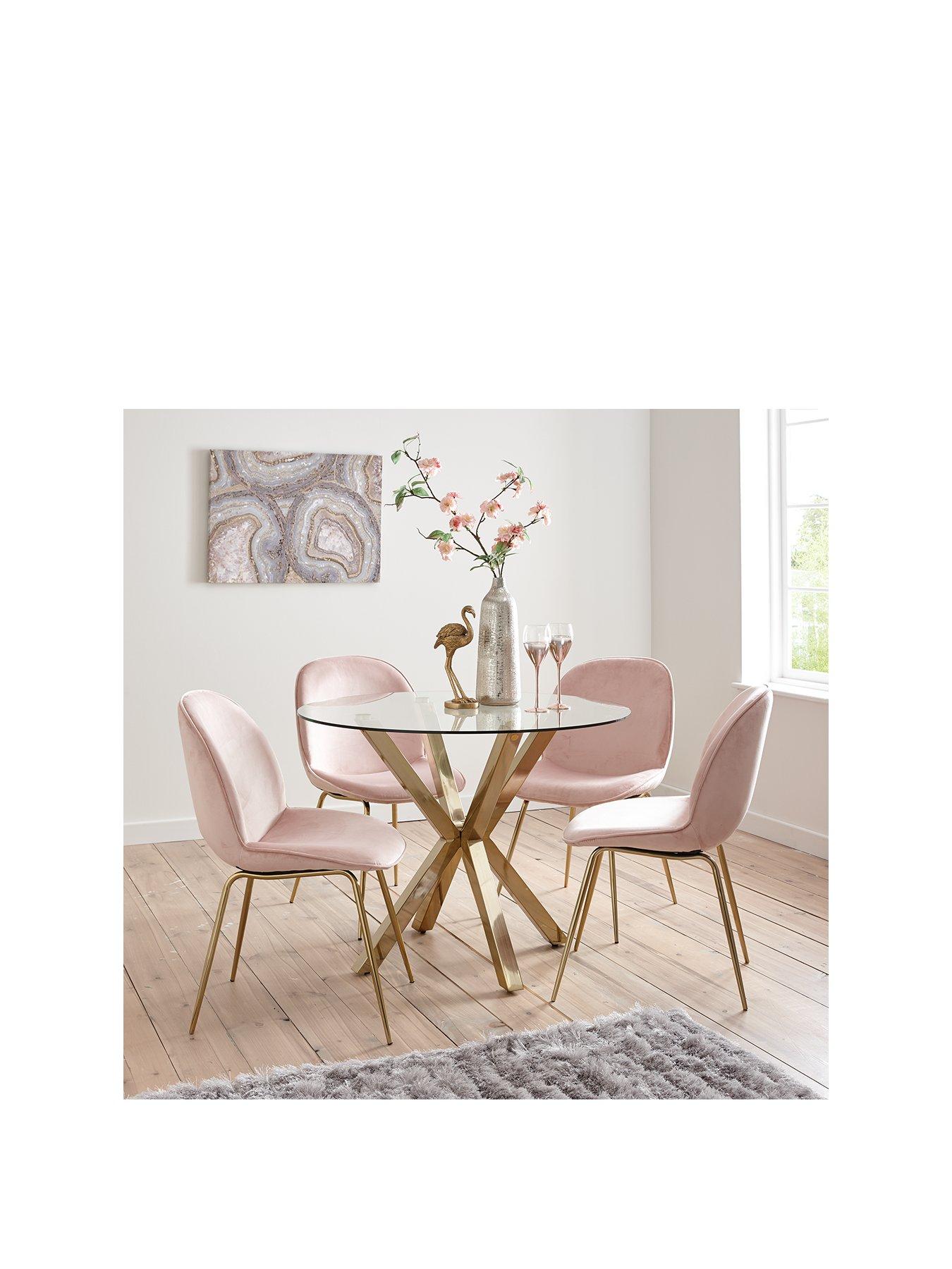 Pink table chairs hotsell