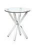  image of very-home-chopstick-glass-and-chrome-lamp-table