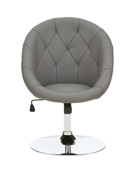 very-home-odyssey-faux-leather-leisure-chair-grey