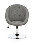  image of odyssey-faux-leather-leisure-chair-grey