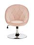  image of odyssey-velvet-leisure-chair-pink