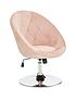  image of odyssey-velvet-leisure-chair-pink