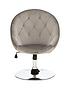  image of very-home-odyssey-velvet-leisure-chair-grey