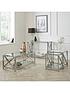  image of christie-glass-and-chrome-console-table