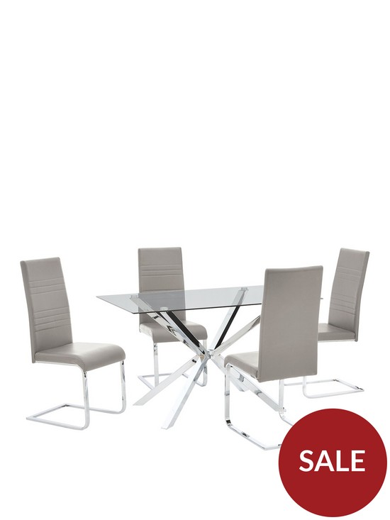 stillFront image of very-home-chopstick-130-cm-dining-table-4-jet-chairs