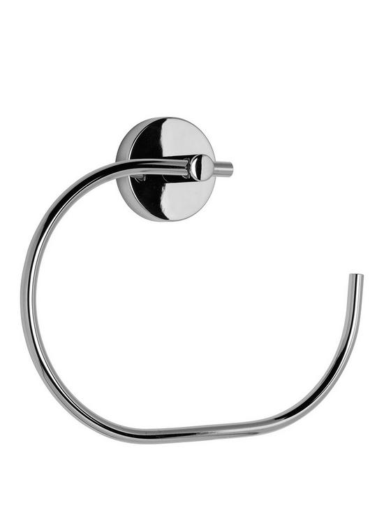 front image of croydex-pendle-bathroom-towel-ring
