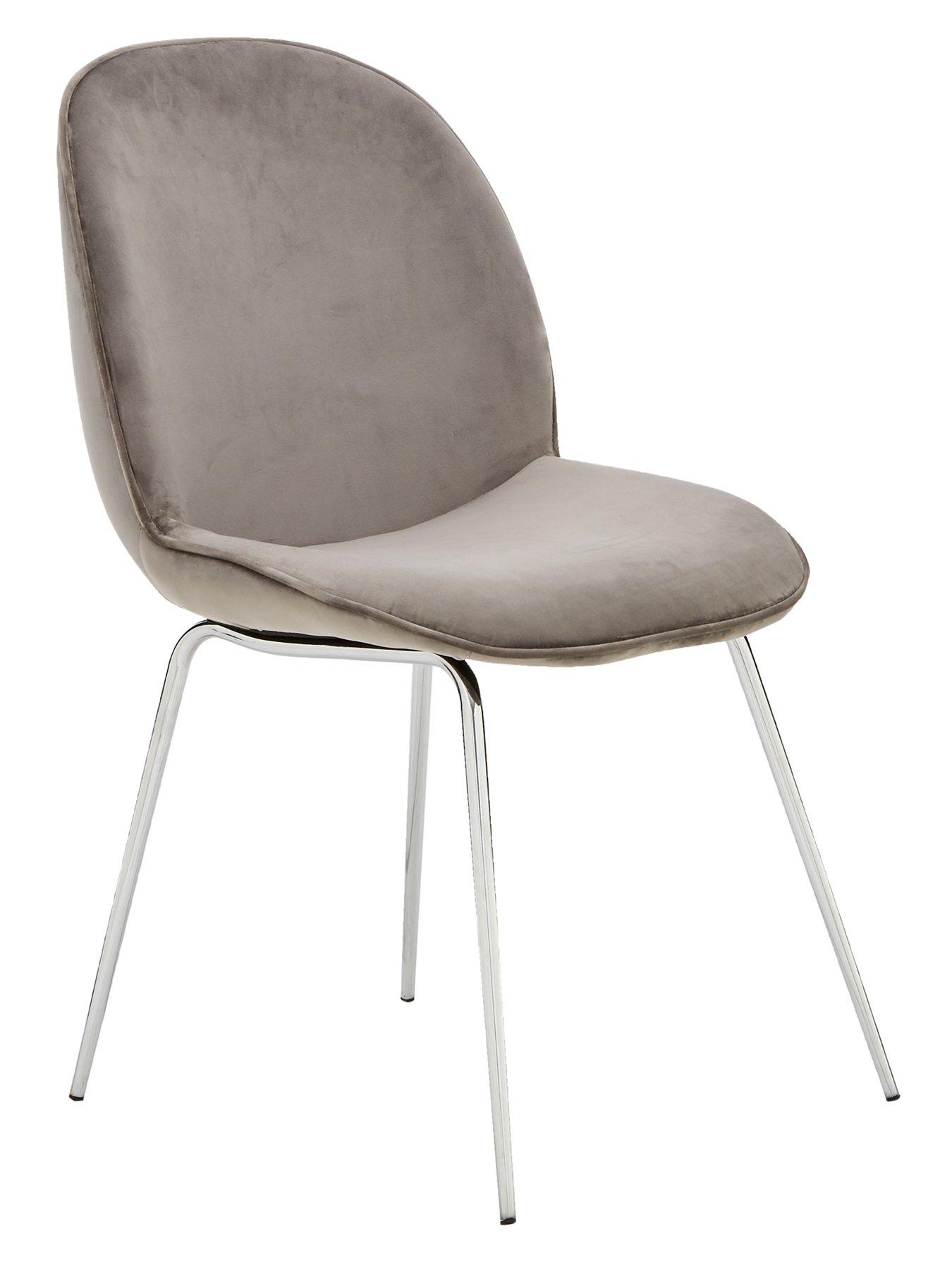  image of very-home-chopstick-100-cm-glass-top-round-dining-table-4-penny-velvet-chairs