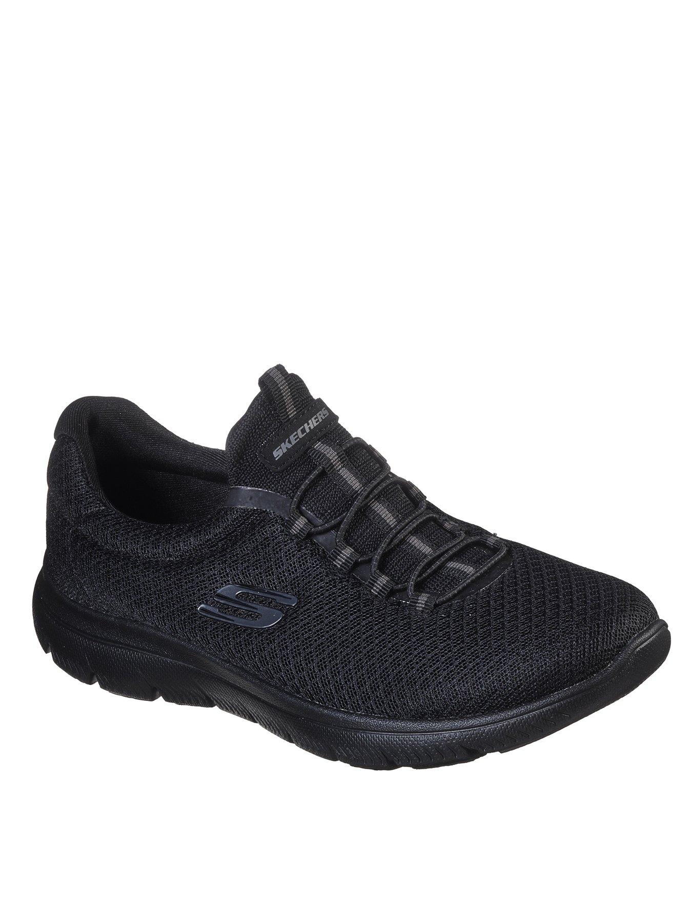skechers bungee slip on