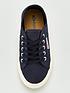  image of superga-childrensnbsp2750-jcot-classic-lace-up-plimsoll-pumps-navy