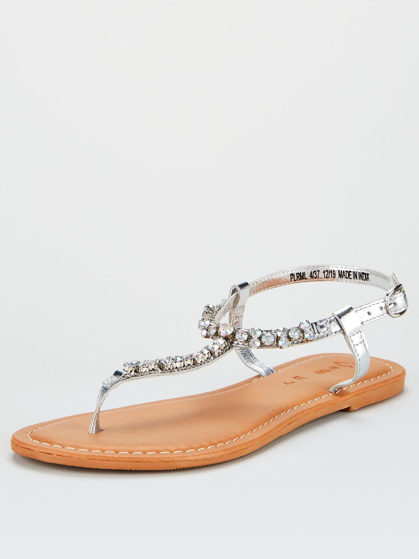 littlewoods silver sandals