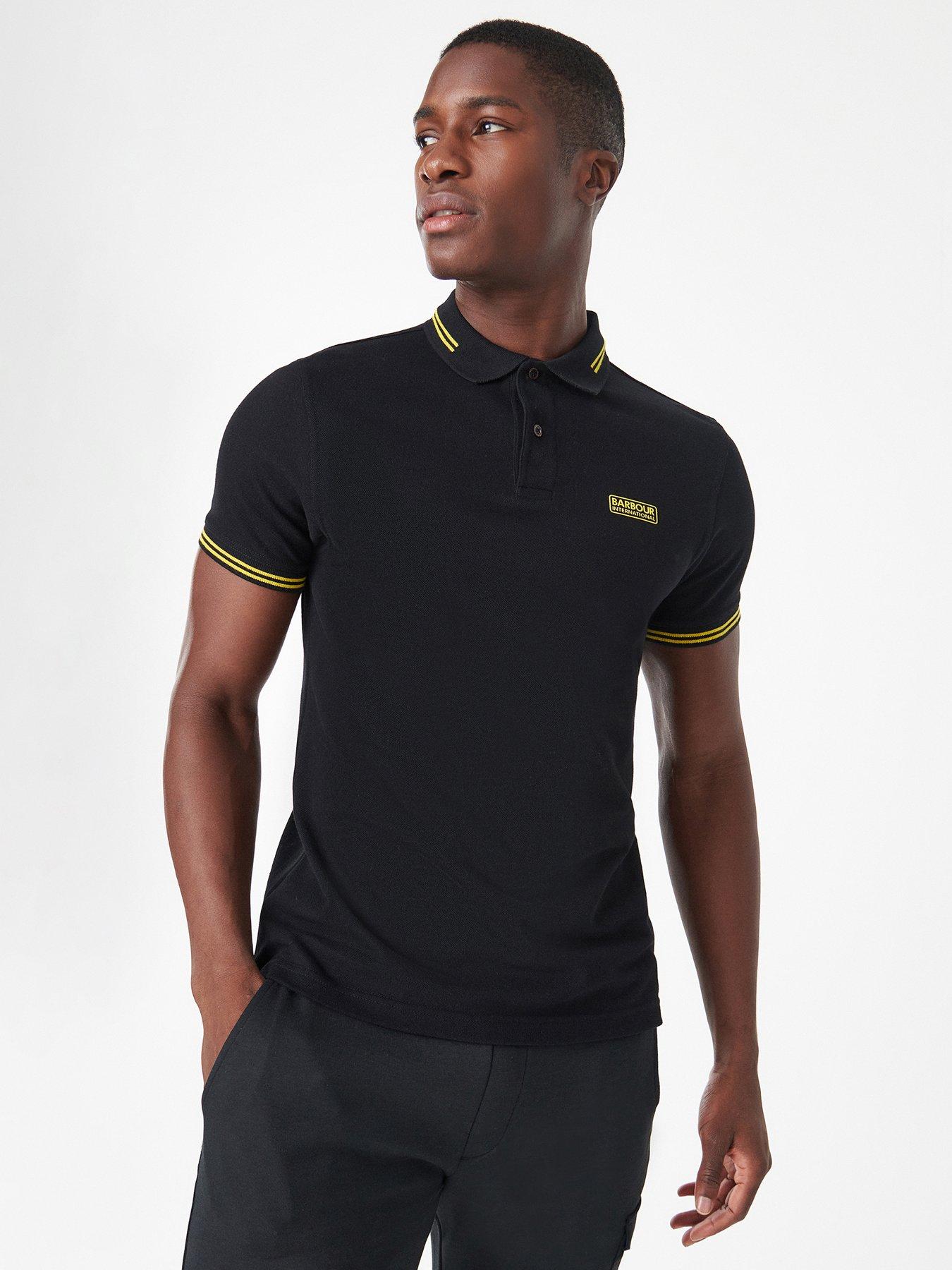 Black barbour polo cheap
