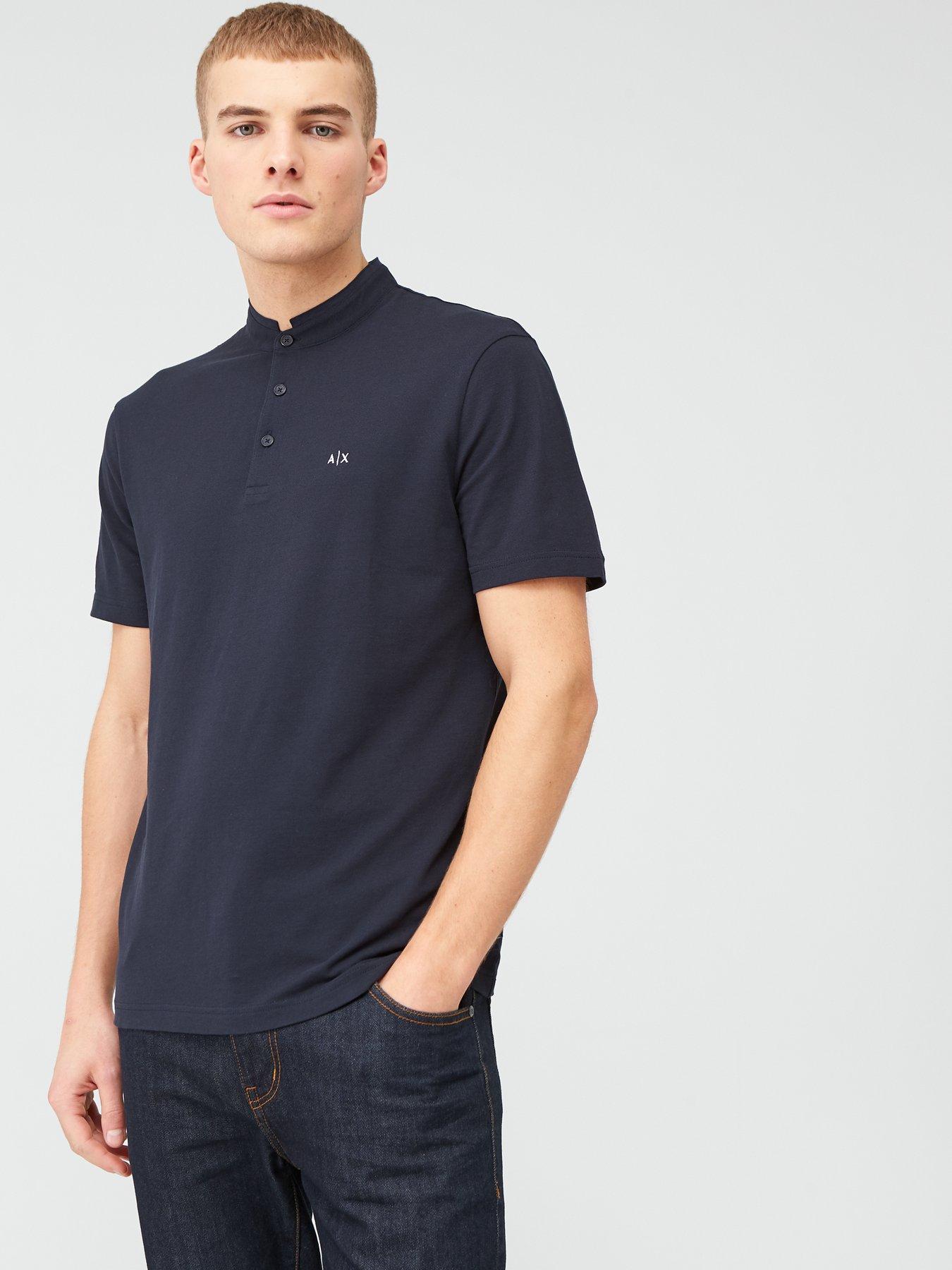 armani exchange collar t shirts