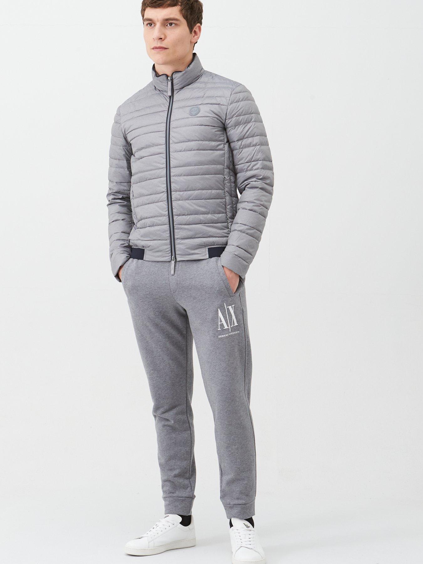 Embroidered Logo Sweat Pants Grey