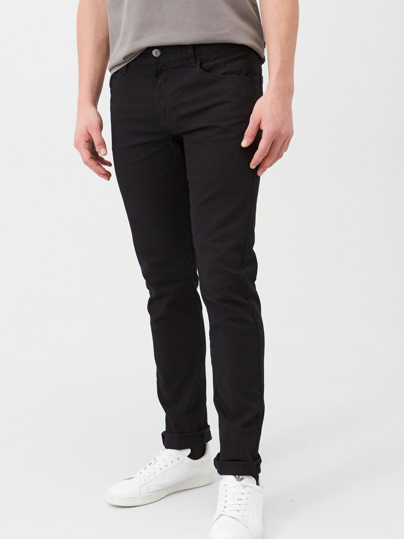 armani black skinny jeans