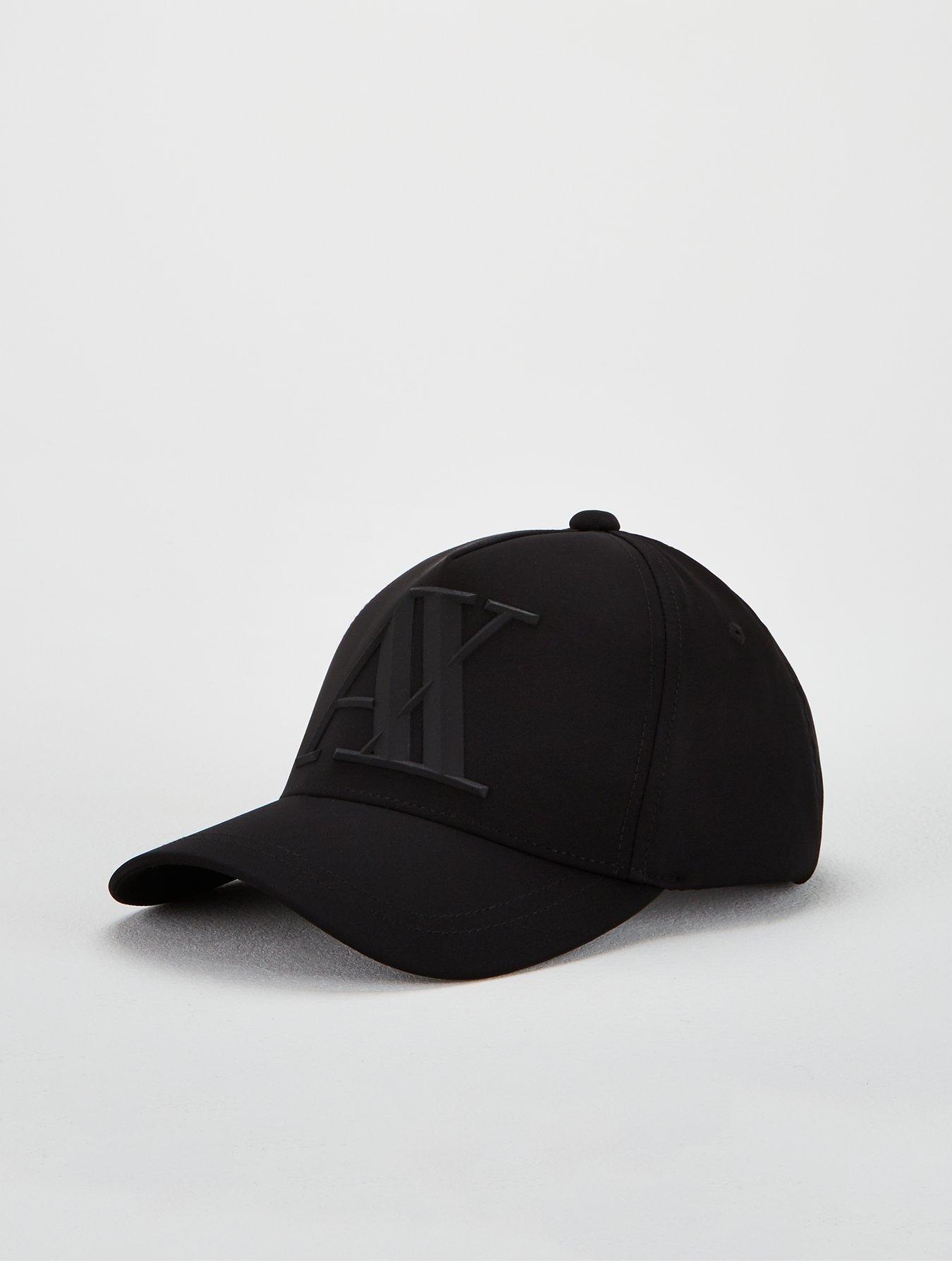 armani exchange black cap