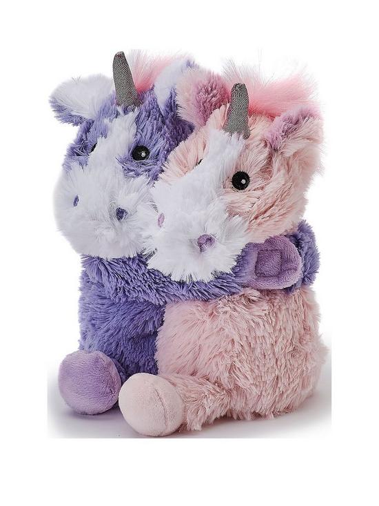 front image of warmiesreg-9-warm-hugs-fully-heatable-cuddly-toy-scented-nbspwith-french-lavender-unicorns