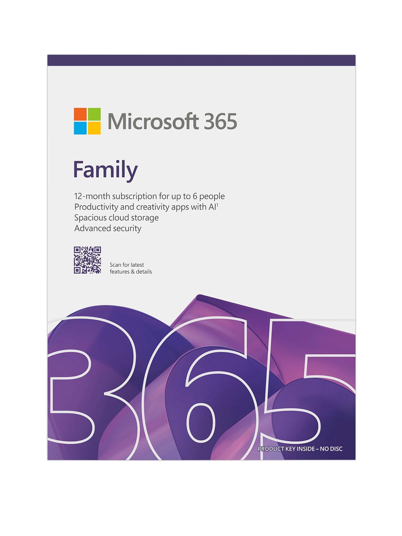 undefined 365 Family 12-Month Subscription for 6 People for PC and Mac, Tablet and Smartphones