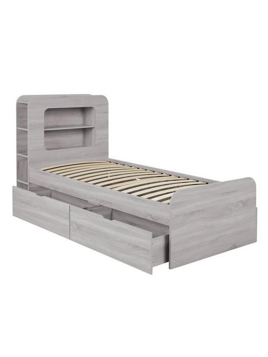 back image of aspen-kids-storage-bed-frame-with-headboard-shelvingnbsp--grey-oak