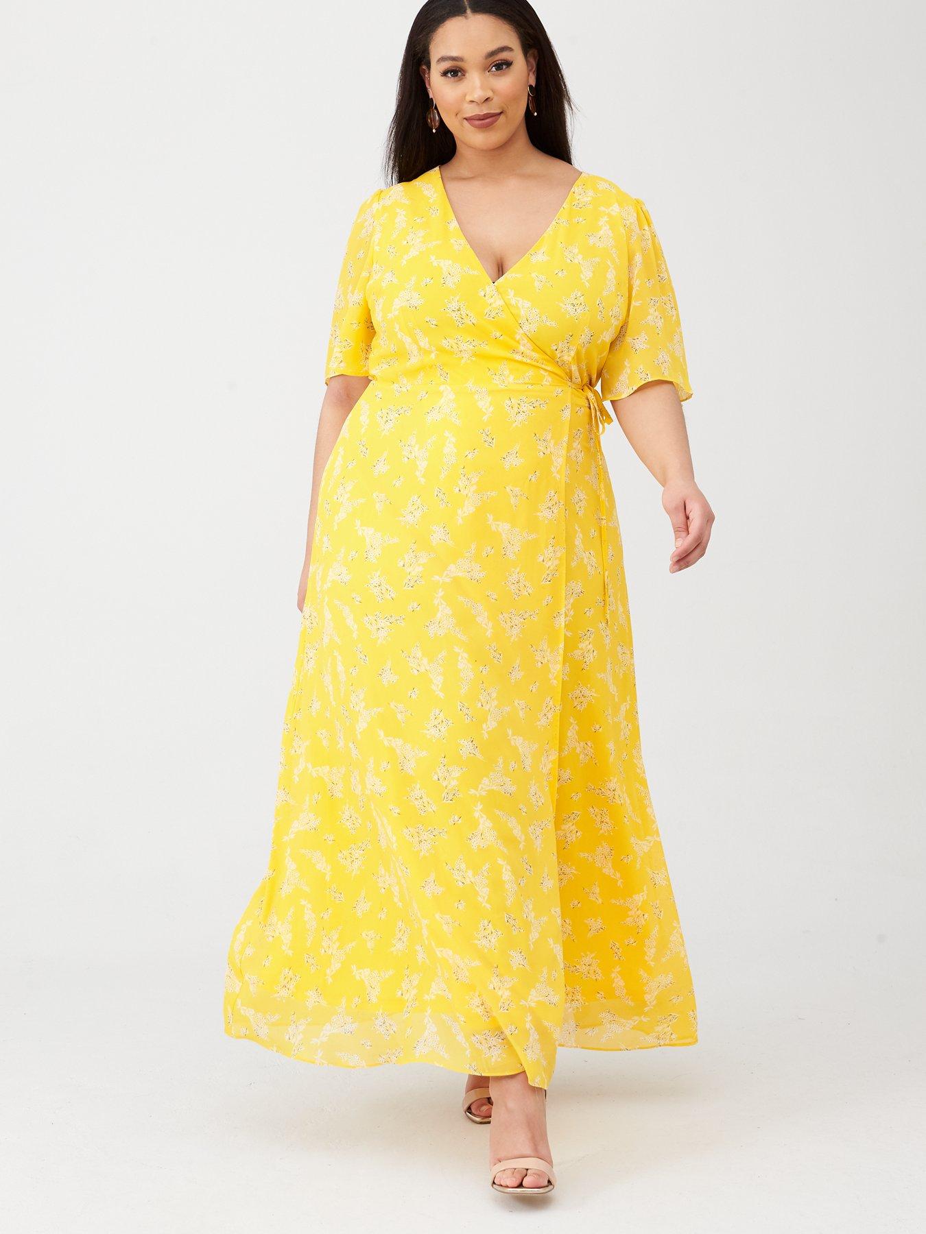 yellow tea dress