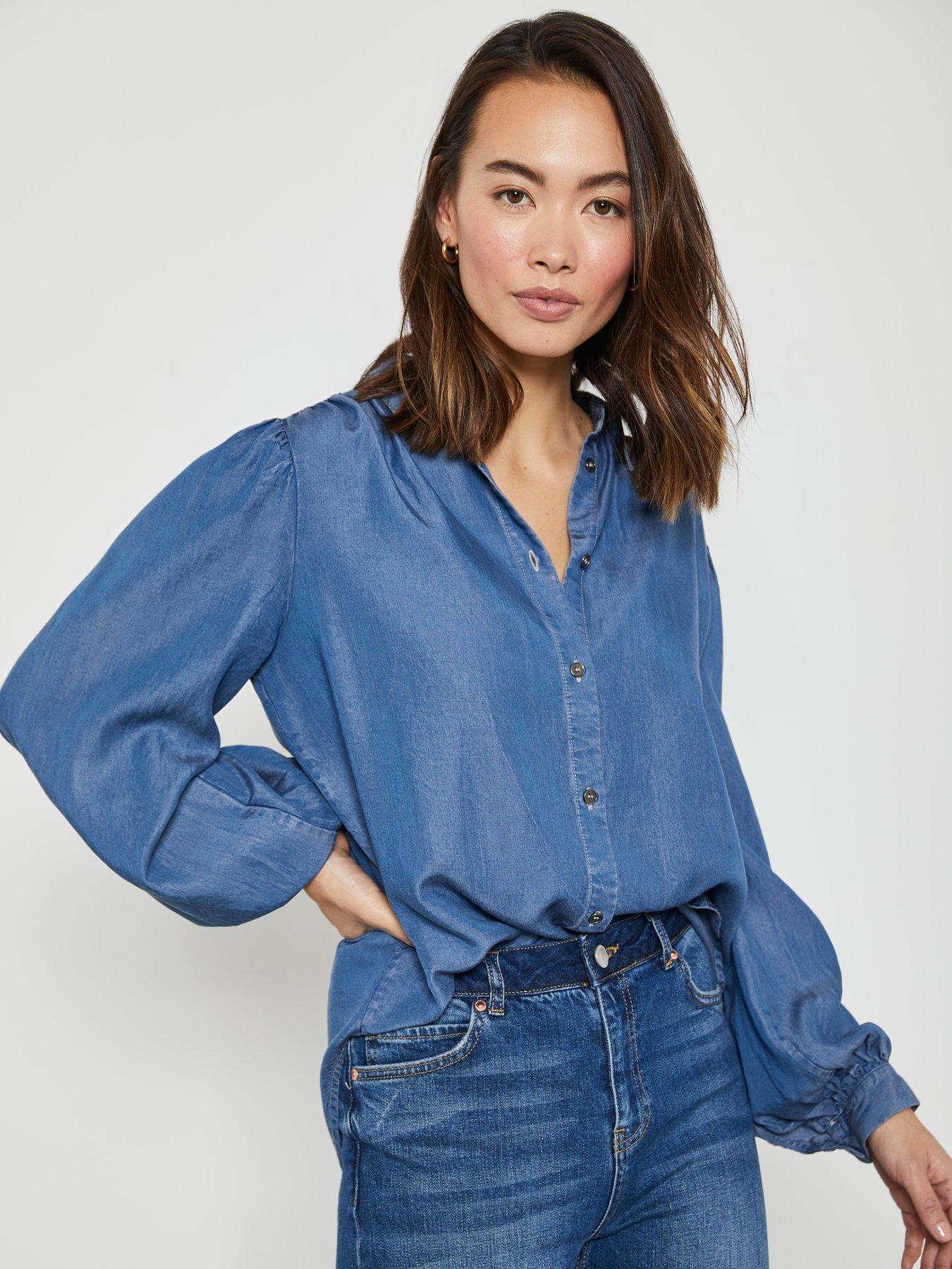 mint velvet chambray dress