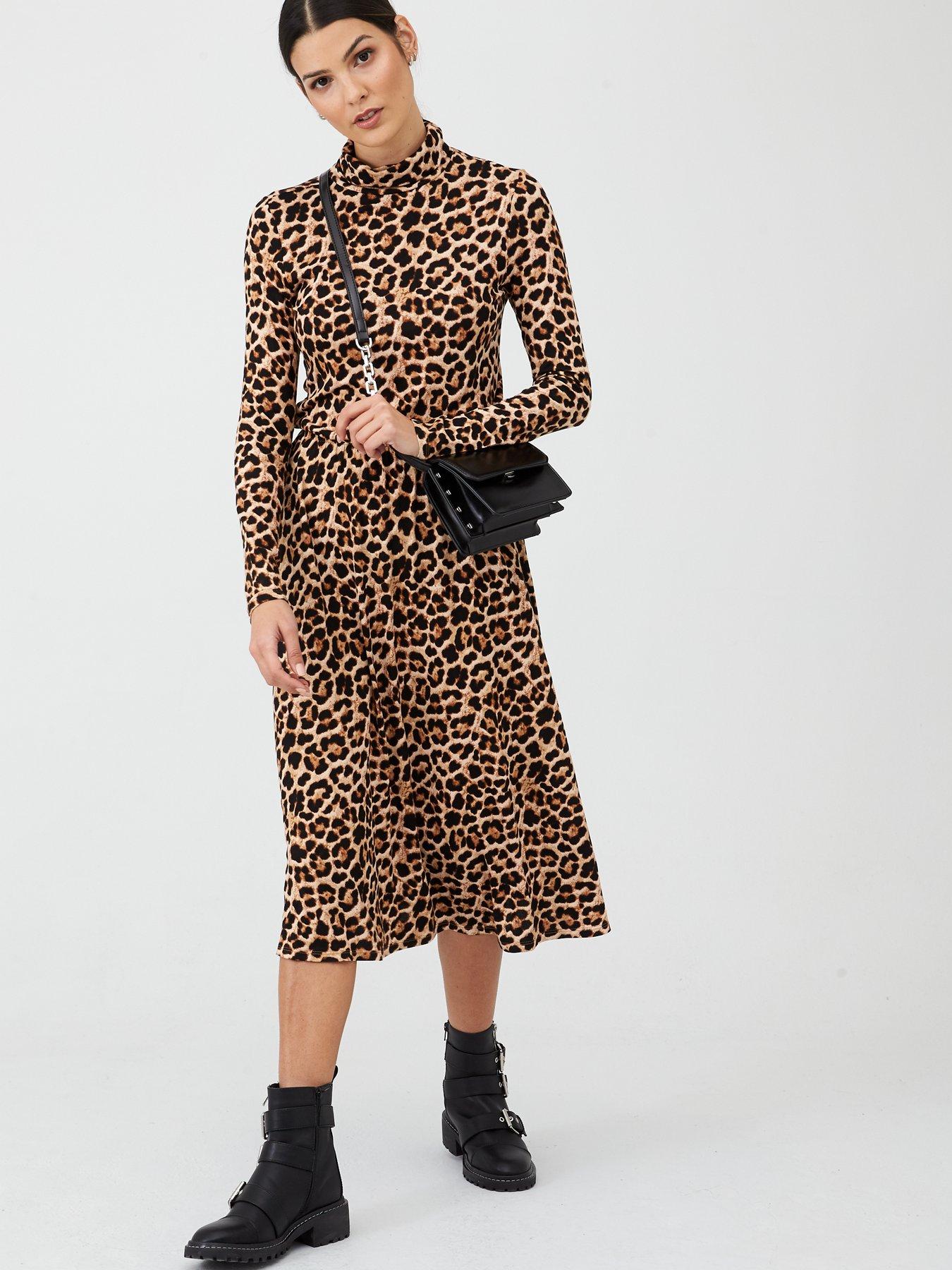 littlewoods leopard print dress