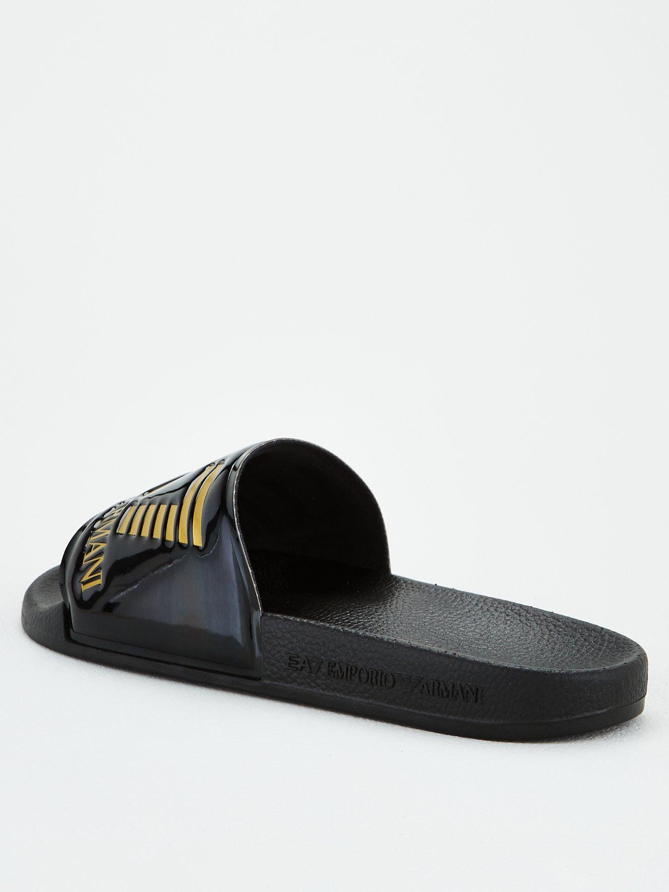 mens ea7 sliders