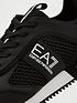  image of ea7-emporio-armani-logo-runner-trainers-blackwhite