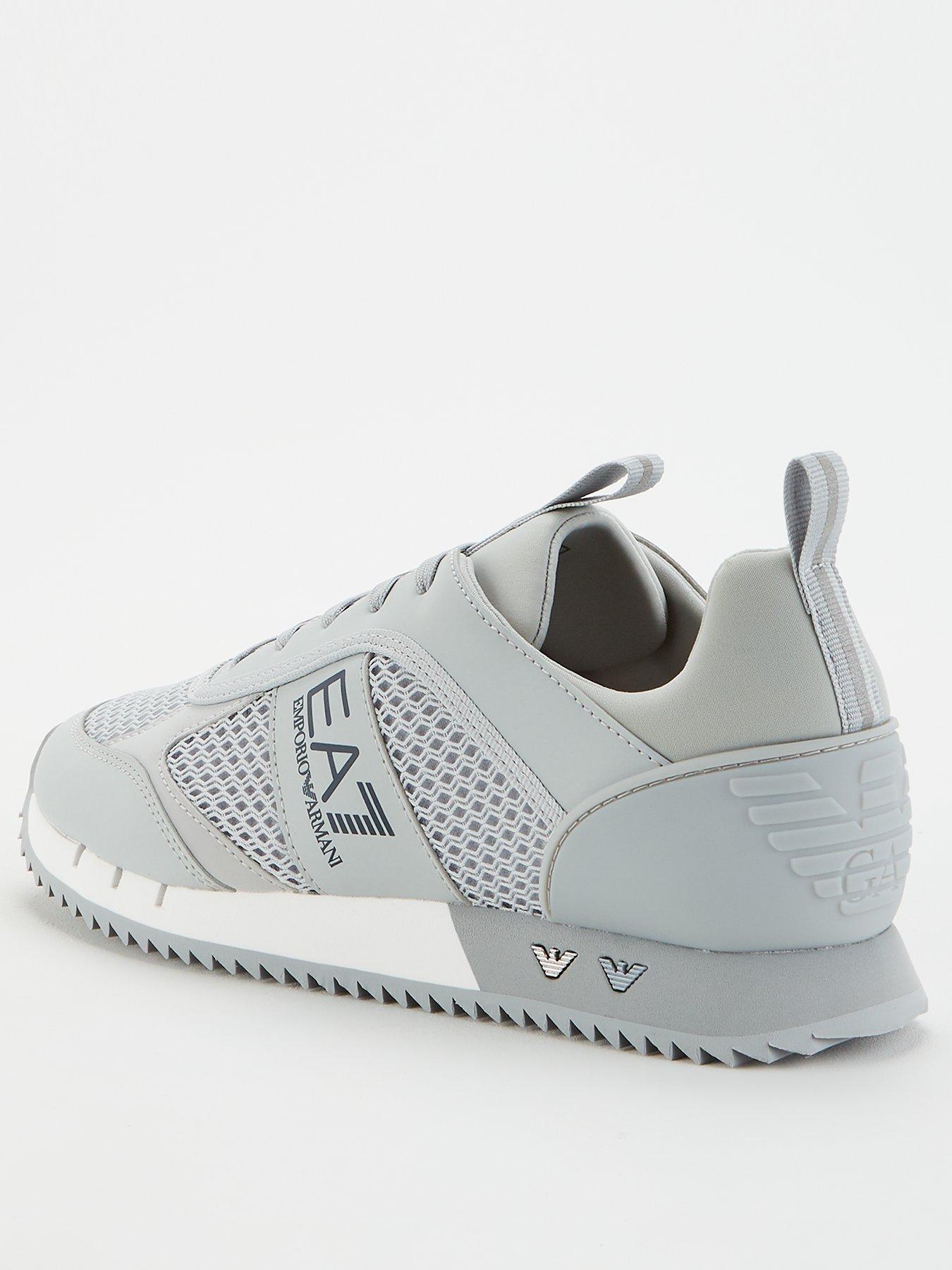 grey armani trainers