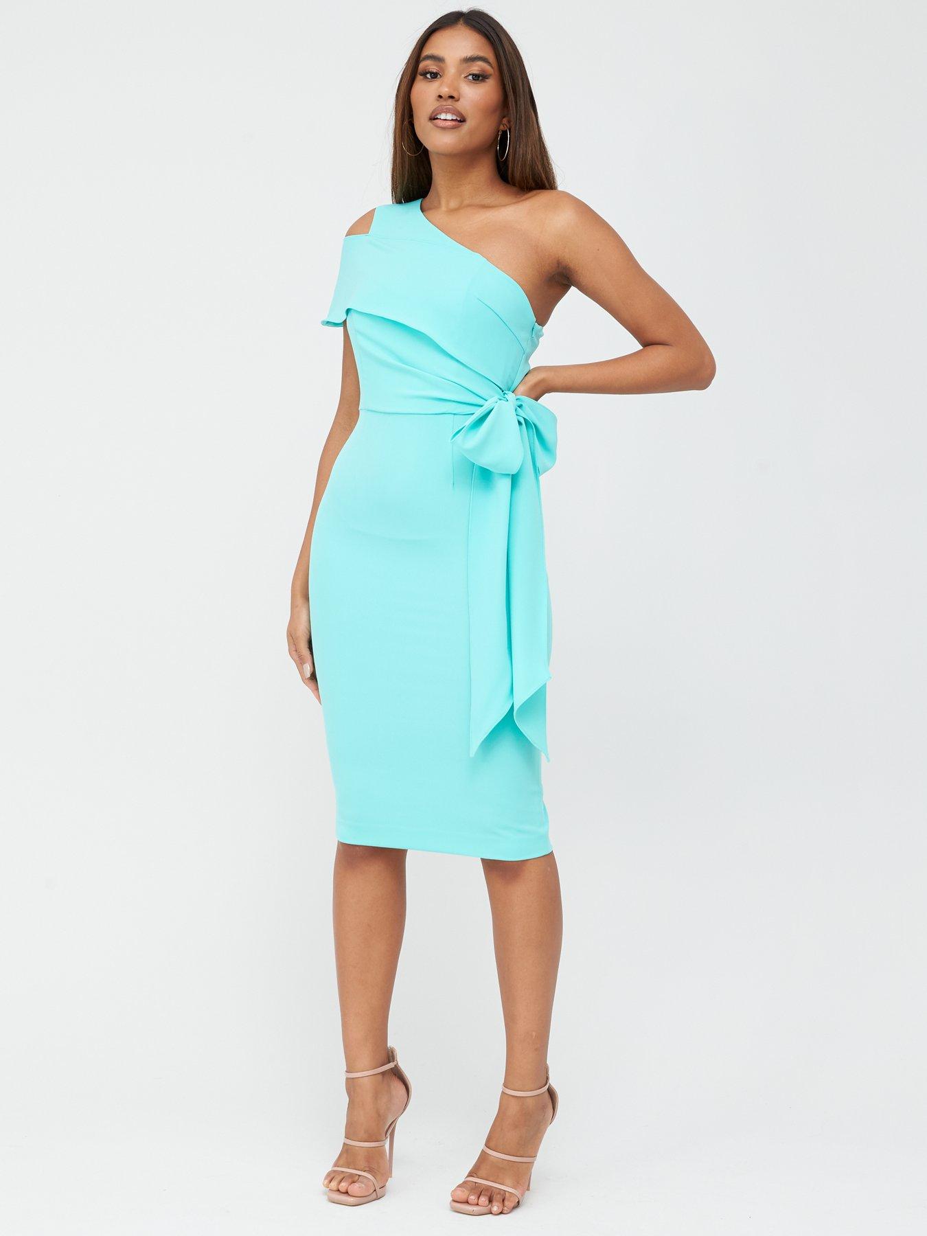 one shoulder structured dress