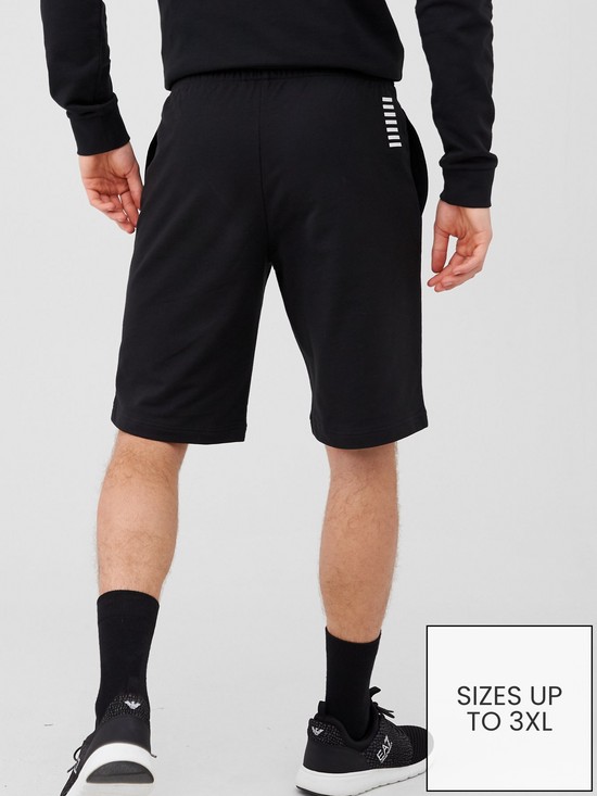 stillFront image of ea7-emporio-armani-core-id-logo-jersey-shorts-black