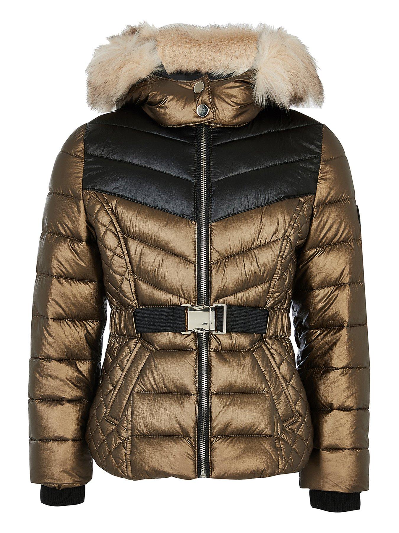 river island bronze coat