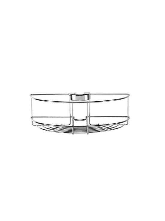 stillFront image of croydex-easy-fit-shower-riser-rail-basket