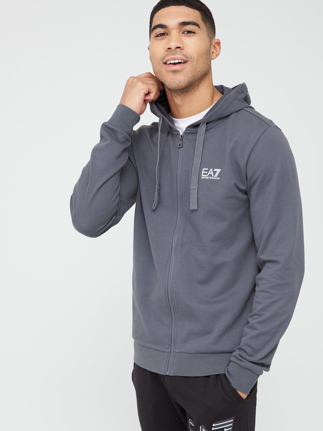 emporio armani grey hoodie