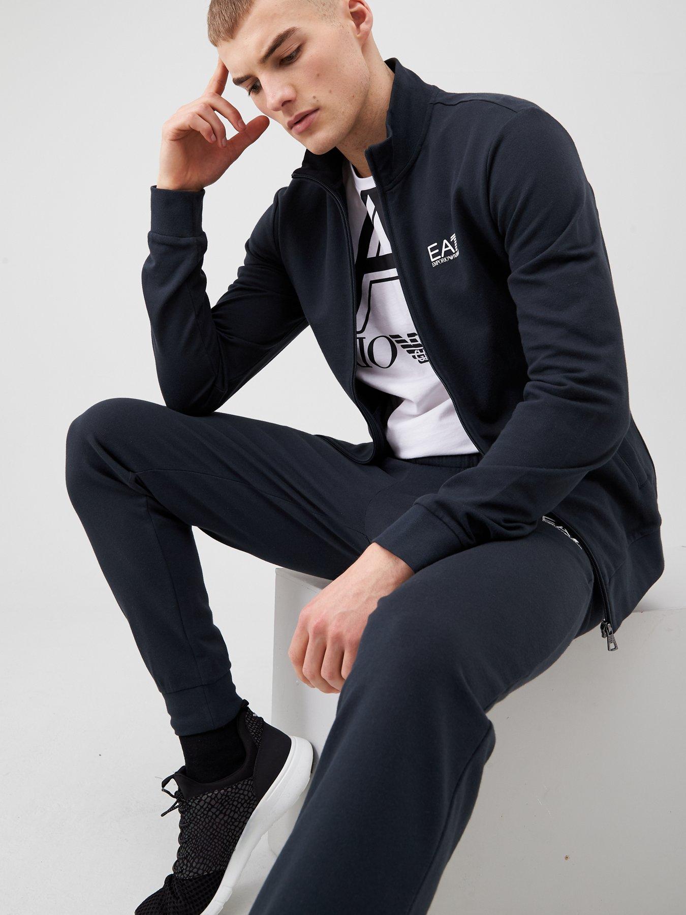 EA7 Emporio Armani Core Id Zip Tracksuit Navy littlewoods