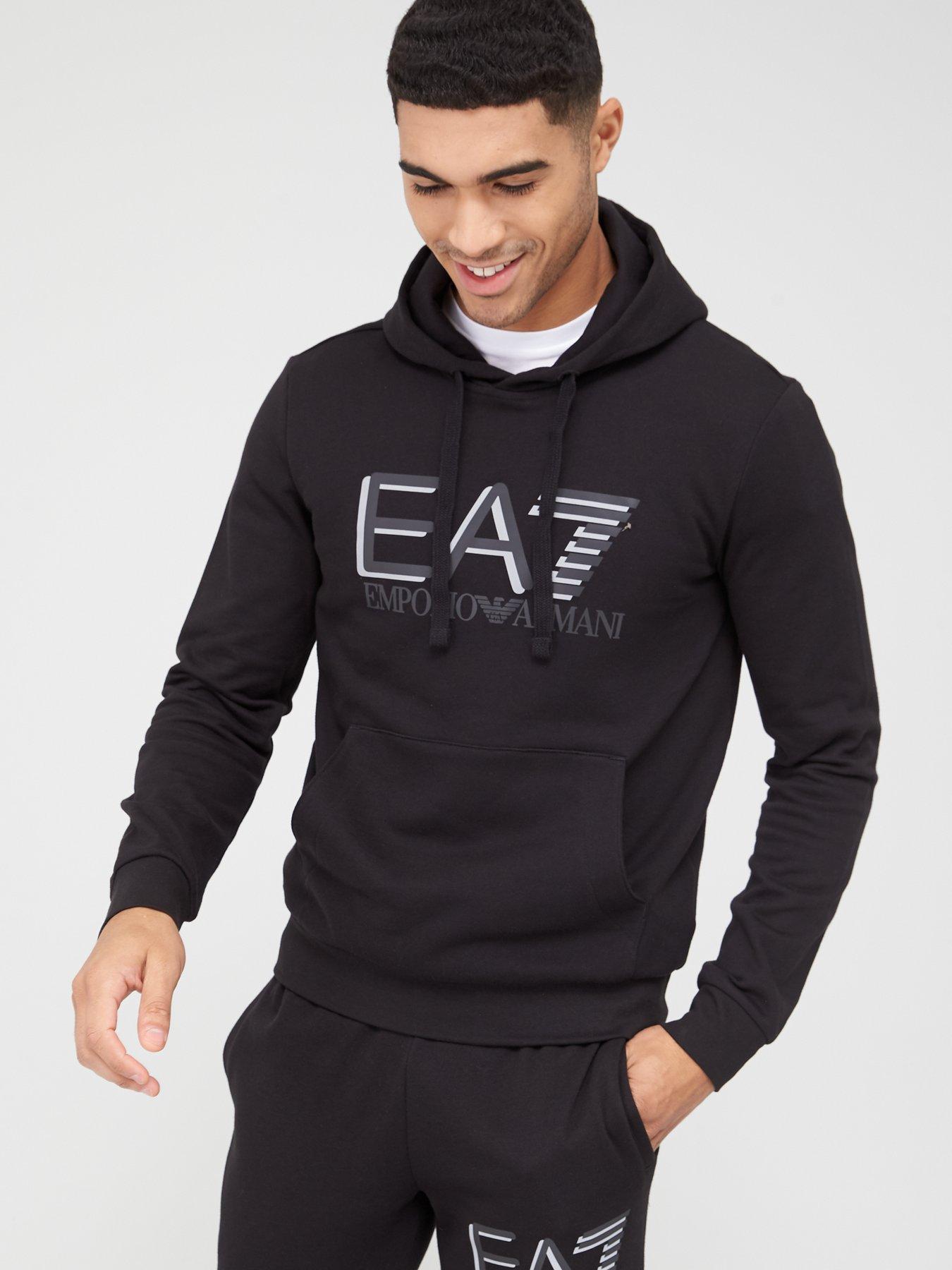 ea7 logo hoodie