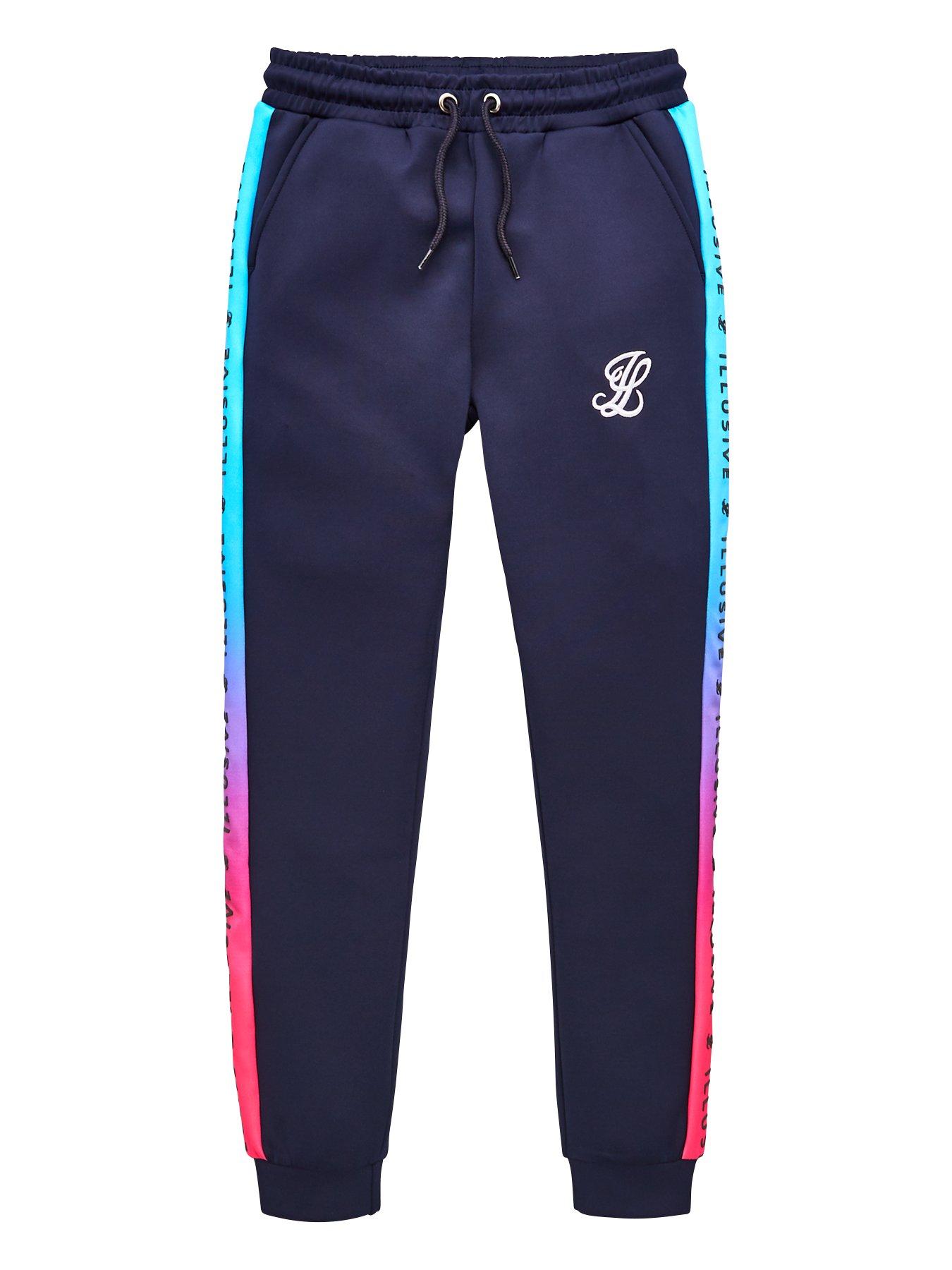 childrens navy jogging bottoms