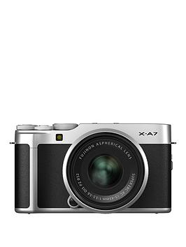 Fujifilm    X-A7 Camera Silver 24.2Mp 3.5Lcd Touch Screen Inc Xc 15-45Mm Silver Lens