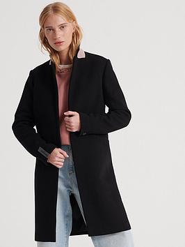 Superdry Superdry Ariana Wool Coat - Black Picture