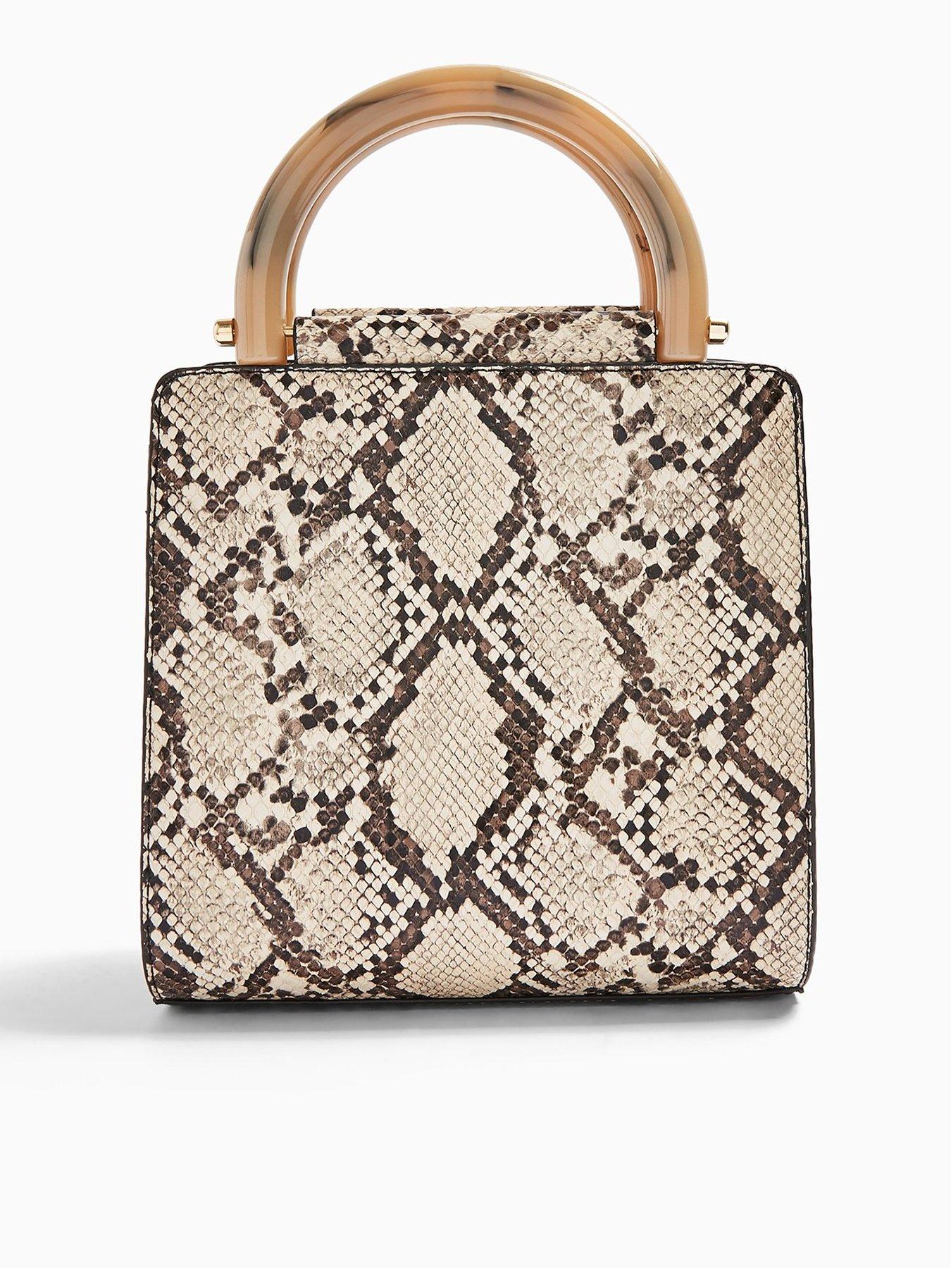 snake print bag topshop