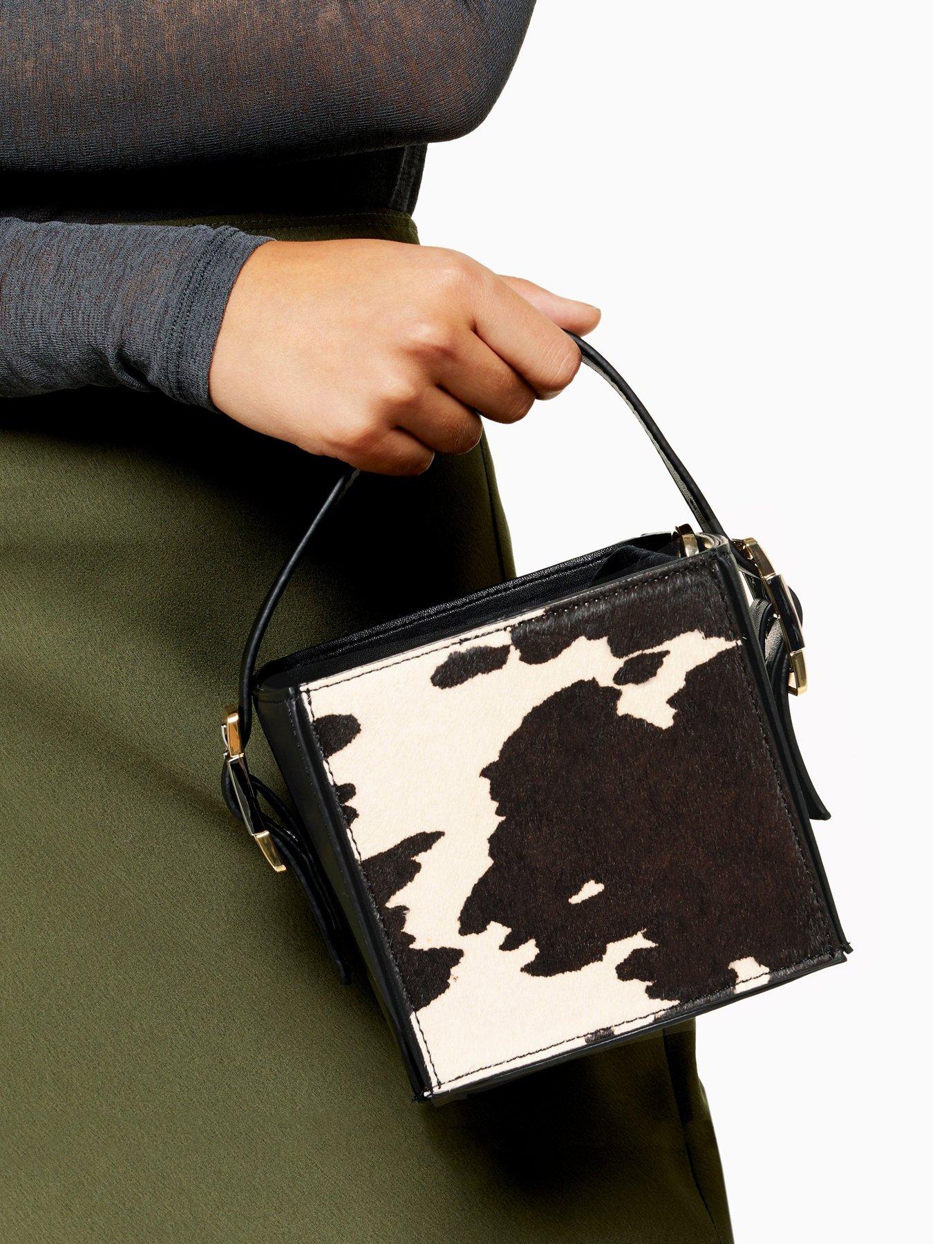cow print purse topshop