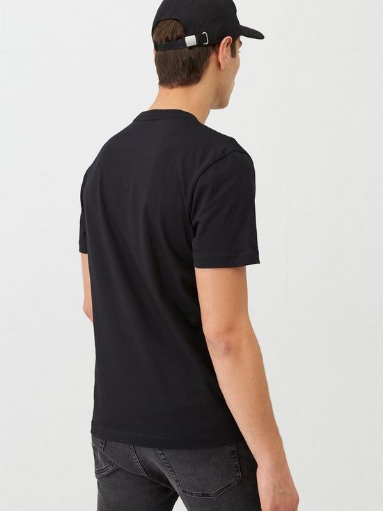 stillFront image of calvin-klein-chest-logo-t-shirt-black