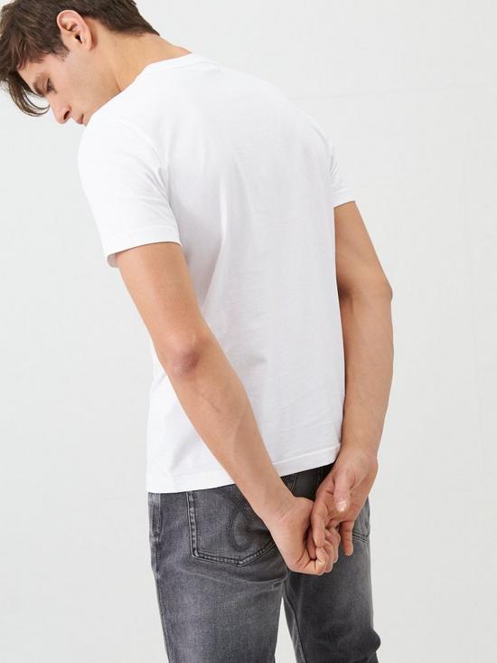 stillFront image of calvin-klein-front-logo-t-shirt-white
