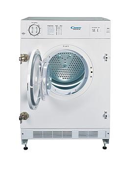 Candy   Cbtd7Vw-80 7Kg Vented Integrated Tumble Dryer - White - Dryer Only