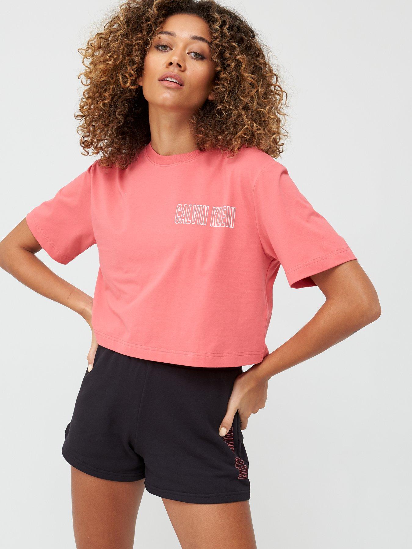 calvin klein cropped shirt