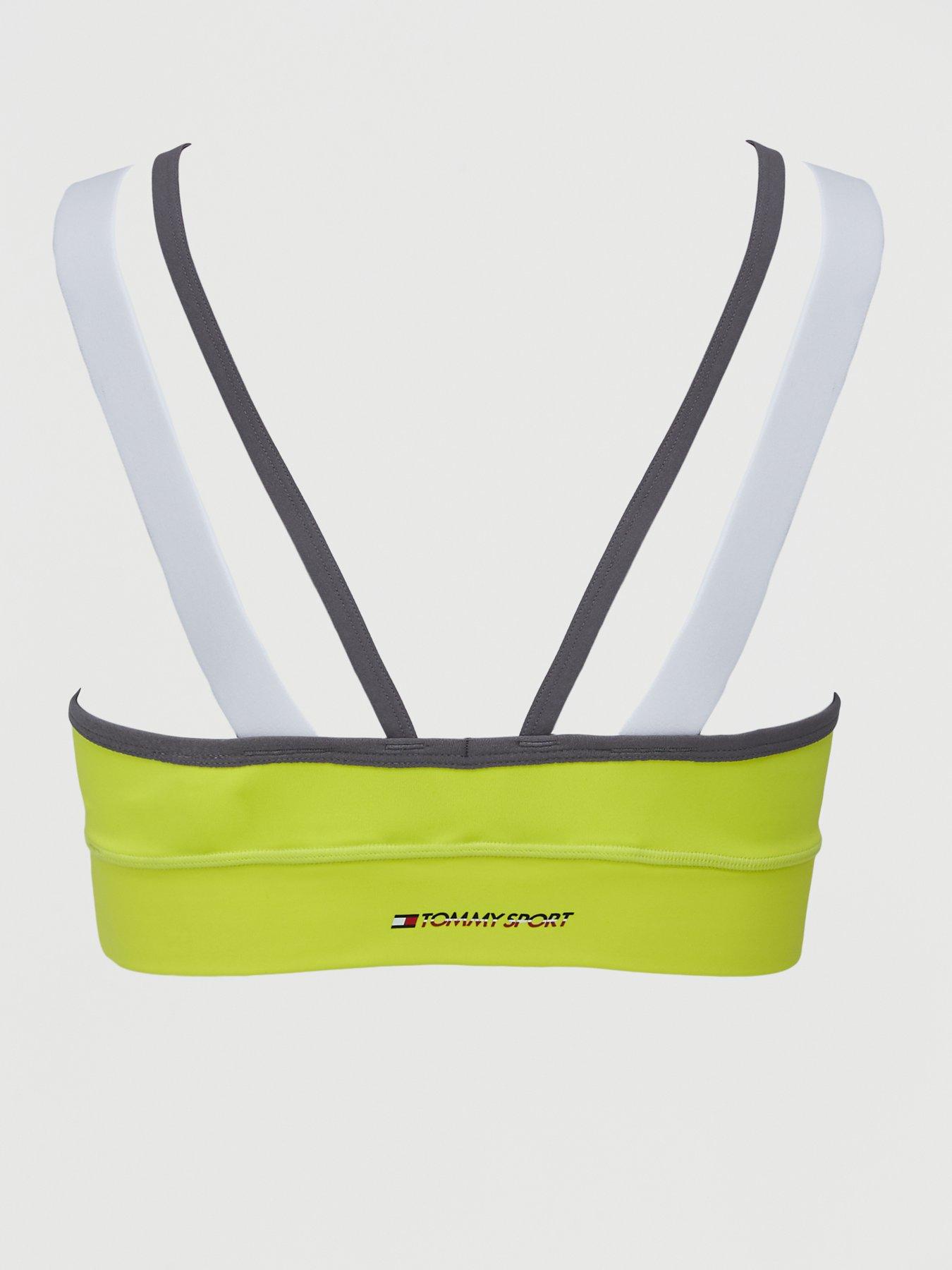 yellow tommy hilfiger sports bra