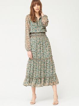 V by Very V By Very Tiered Woven Skirt - Floral Picture