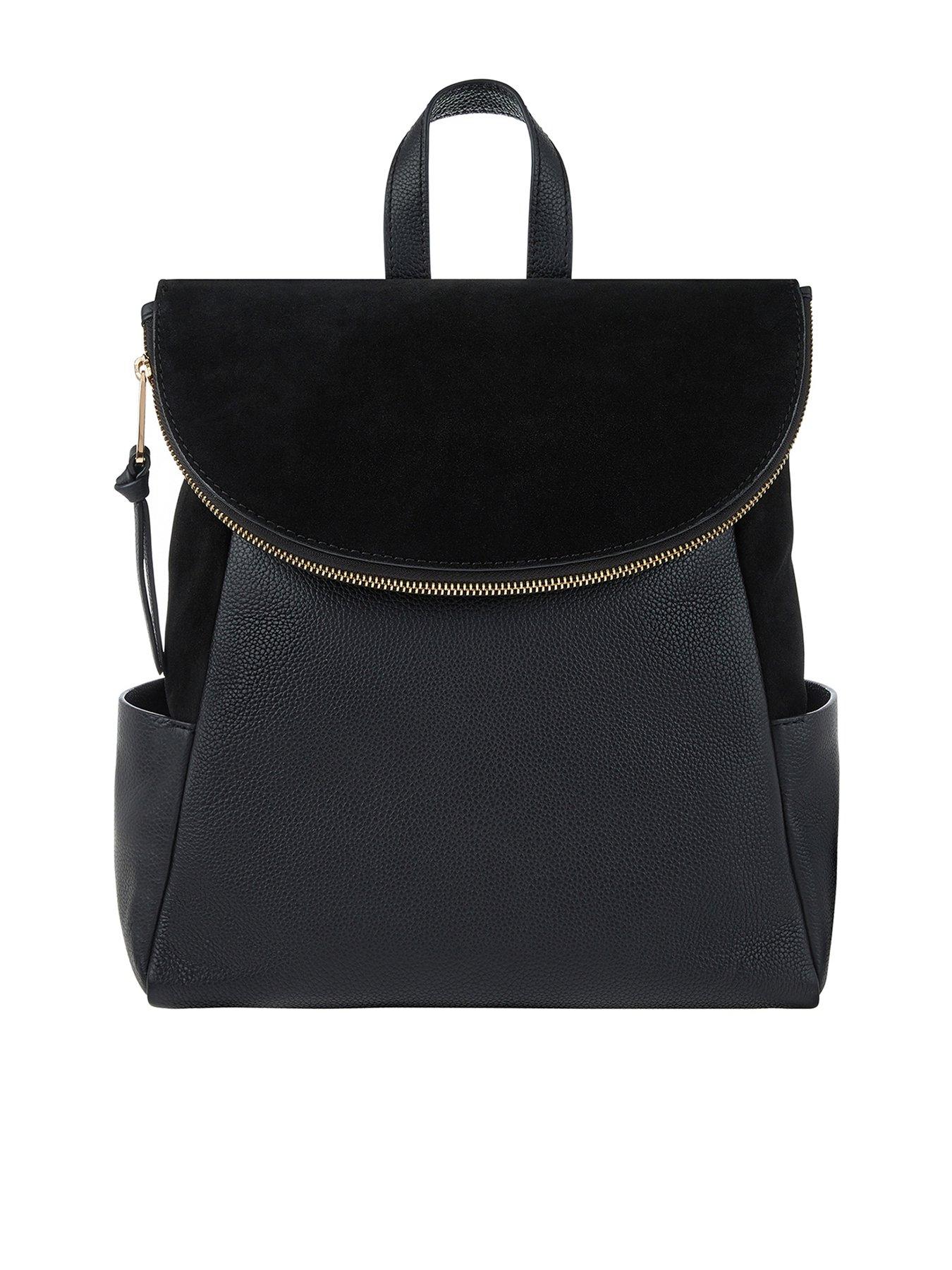accessorize leather backpack